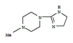 (9ci)-1-(4,5-二氢-1H-咪唑-2-基)-4-甲基-哌嗪结构式_732204-71-6结构式