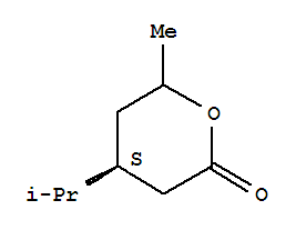 (4s)-(9ci)-四氢-6-甲基-4-(1-甲基乙基)-2H-吡喃-2-酮结构式_733000-93-6结构式