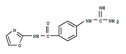 (9ci)-4-[(氨基亚氨基甲基)氨基]-n-2-噁唑-苯甲酰胺结构式_733045-69-7结构式