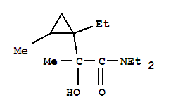 (9ci)-n,n,1-三乙基-alpha-羟基-alpha,2-二甲基-环丙烷乙酰胺结构式_733046-19-0结构式