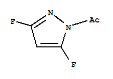 (9ci)-1-乙酰基-3,5-二氟-1H-吡唑结构式_73311-18-9结构式