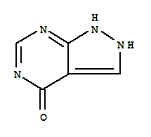 (9ci)-1,2-二氢-4H-吡唑并[3,4-d]嘧啶-4-酮结构式_73334-58-4结构式