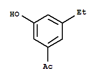 (9ci)-1-(3-乙基-5-羟基苯基)-乙酮结构式_733679-07-7结构式