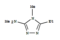 (9ci)-5-乙基-n,n,4-三甲基-4H-1,2,4-噻唑-3-胺结构式_733698-87-8结构式