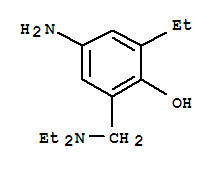(9CI)-4-氨基-2-[(二乙基氨基)甲基]-6-乙基-苯酚结构式_733703-91-8结构式