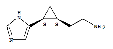 (1s,2s)-(9ci)-2-(1H-咪唑-4-基)-环丙烷乙胺结构式_733735-90-5结构式