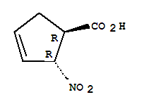 (1r,2r)-rel-(9ci)-2-硝基-3-环戊烯-1-羧酸结构式_733749-01-4结构式