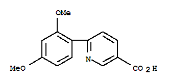 6-(2,4-二甲氧基苯基)烟酸结构式_733776-45-9结构式