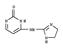 (9ci)-4-[(4,5-二氢-1H-咪唑-2-基)氨基]-2(1H)-嘧啶酮结构式_734488-40-5结构式