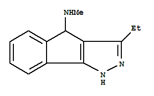 (9ci)-3-乙基-1,4-二氢-n-甲基-茚并[1,2-c]吡唑-4-胺结构式_734494-53-2结构式