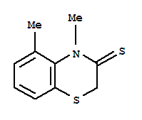 4,5-二甲基-2H-1,4-苯并噻嗪-3(4h)-硫酮结构式_73500-68-2结构式