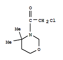 (9ci)-3-(氯乙酰基)四氢-4,4-二甲基-2H-1,3-噁嗪结构式_73512-51-3结构式