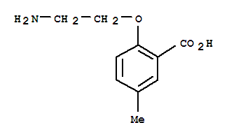 (9ci)-2-(2-氨基乙氧基)-5-甲基-苯甲酸结构式_735199-67-4结构式