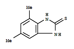 (9ci)-1,3-二氢-4,6-二甲基-2H-苯并咪唑-2-硫酮结构式_73590-92-8结构式