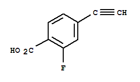 (9ci)-4-乙炔-2-氟-苯甲酸结构式_736117-41-2结构式
