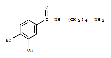 (9ci)-n-(4-氨基丁基)-3,4-二羟基-苯甲酰胺结构式_736117-91-2结构式