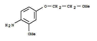 (9ci)-2-甲氧基-4-(2-甲氧基乙氧基)-苯胺结构式_736133-48-5结构式