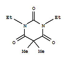(4ci)-1,3-二乙基-5,5-二甲基-巴比妥酸结构式_736156-92-6结构式