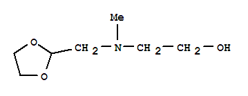 (9ci)-2-[(1,3-二氧杂烷-2-甲基)甲基氨基]-乙醇结构式_736883-79-7结构式