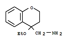 (9ci)-4-乙氧基-3,4-二氢-2H-1-苯并吡喃-4-甲胺结构式_737711-80-7结构式