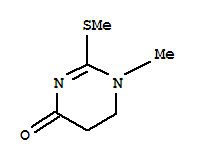 (9ci)-5,6-二氢-1-甲基-2-(甲基硫代)-4(1H)-嘧啶酮结构式_737721-47-0结构式