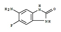 (9ci)-5-氨基-6-氟-1,3-二氢-2H-苯并咪唑-2-酮结构式_73778-91-3结构式