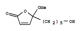 (9ci)-5-(5-羟基戊基)-5-甲氧基-2(5H)-呋喃酮结构式_738604-54-1结构式