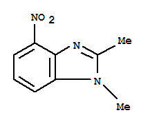 (9ci)-1,2-二甲基-4-硝基-1H-苯并咪唑结构式_73902-41-7结构式