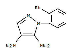 (9ci)-1-(2-乙基苯基)-1H-吡唑-4,5-二胺结构式_739364-20-6结构式