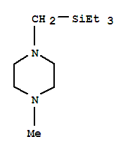 (9ci)-1-甲基-4-[(三乙基甲硅烷基)甲基]-哌嗪结构式_73992-99-1结构式