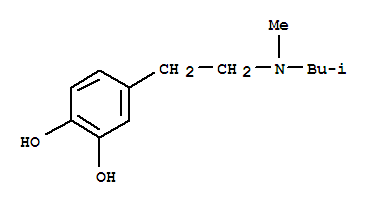 (9ci)-4-[2-[甲基(2-甲基丙基)氨基]乙基]-1,2-苯二醇结构式_740034-22-4结构式