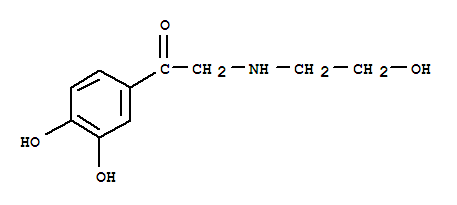 (9ci)-1-(3,4-二羟基苯基)-2-[(2-羟基乙基)氨基]-乙酮结构式_740737-64-8结构式