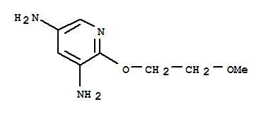 (9ci)-2-(2-甲氧基乙氧基)-3,5-吡啶二胺结构式_740772-31-0结构式