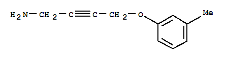 (9ci)-4-(3-甲基苯氧基)-2-丁炔-1-胺结构式_740796-10-5结构式