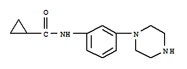 (9ci)-n-[3-(1-哌嗪)苯基]-环丙烷羧酰胺结构式_740873-71-6结构式