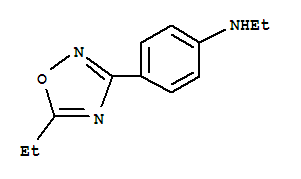 (9ci)-n-乙基-4-(5-乙基-1,2,4-噁二唑-3-基)-苯胺结构式_741187-03-1结构式