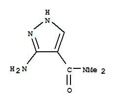 (9ci)-3-氨基-N,N-二甲基-1H-吡唑-4-羧酰胺结构式_741209-40-5结构式
