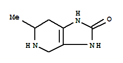(9ci)-1,3,4,5,6,7-六氢-6-甲基-2H-咪唑并[4,5-c]吡啶-2-酮结构式_741209-73-4结构式