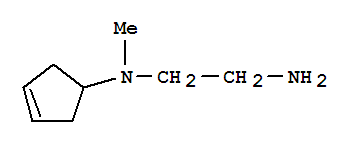 (9ci)-n-3-环戊烯-1-基-n-甲基-1,2-乙烷二胺结构式_741290-11-9结构式