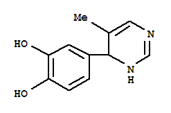 (9ci)-4-(1,4-二氢-5-甲基-4-嘧啶)-1,2-苯二醇结构式_741623-84-7结构式