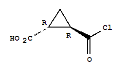 反式-(9ci)-2-(氯羰基)-环丙烷羧酸结构式_74177-20-1结构式