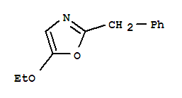 2-苄基-5-乙氧基-1,3-噁唑结构式_74185-57-2结构式