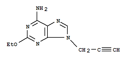 (9ci)-2-乙氧基-9-(2-丙炔)-9H-嘌呤-6-胺结构式_742024-02-8结构式