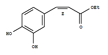 (2z)-(9ci)-3-(3,4-二羟基苯基)2-丙酸乙酯结构式_74257-25-3结构式