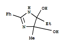 (9ci)-4-乙基-4,5-二氢-5-甲基-2-苯基-1H-咪唑-4,5-二醇结构式_742637-73-6结构式