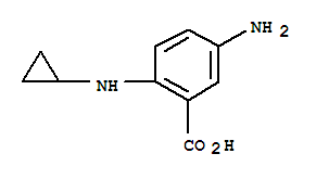 (9ci)-5-氨基-2-(环丙基氨基)-苯甲酸结构式_742652-85-3结构式