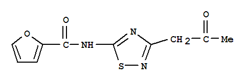 (9ci)-n-[3-(2-氧代丙基)-1,2,4-噻二唑-5-基]-2-呋喃羧酰胺结构式_743472-93-7结构式