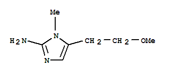 (9ci)-5-(2-甲氧基乙基)-1-甲基-1H-咪唑-2-胺结构式_744146-80-3结构式