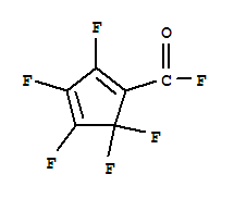 (9ci)-2,3,4,5,5-五氟-1,3-环戊二烯-1-碳酰氟结构式_74415-71-7结构式