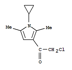 (9ci)-2-氯-1-(1-环丙基-2,5-二甲基-1H-吡咯-3-基)-乙酮结构式_744227-04-1结构式